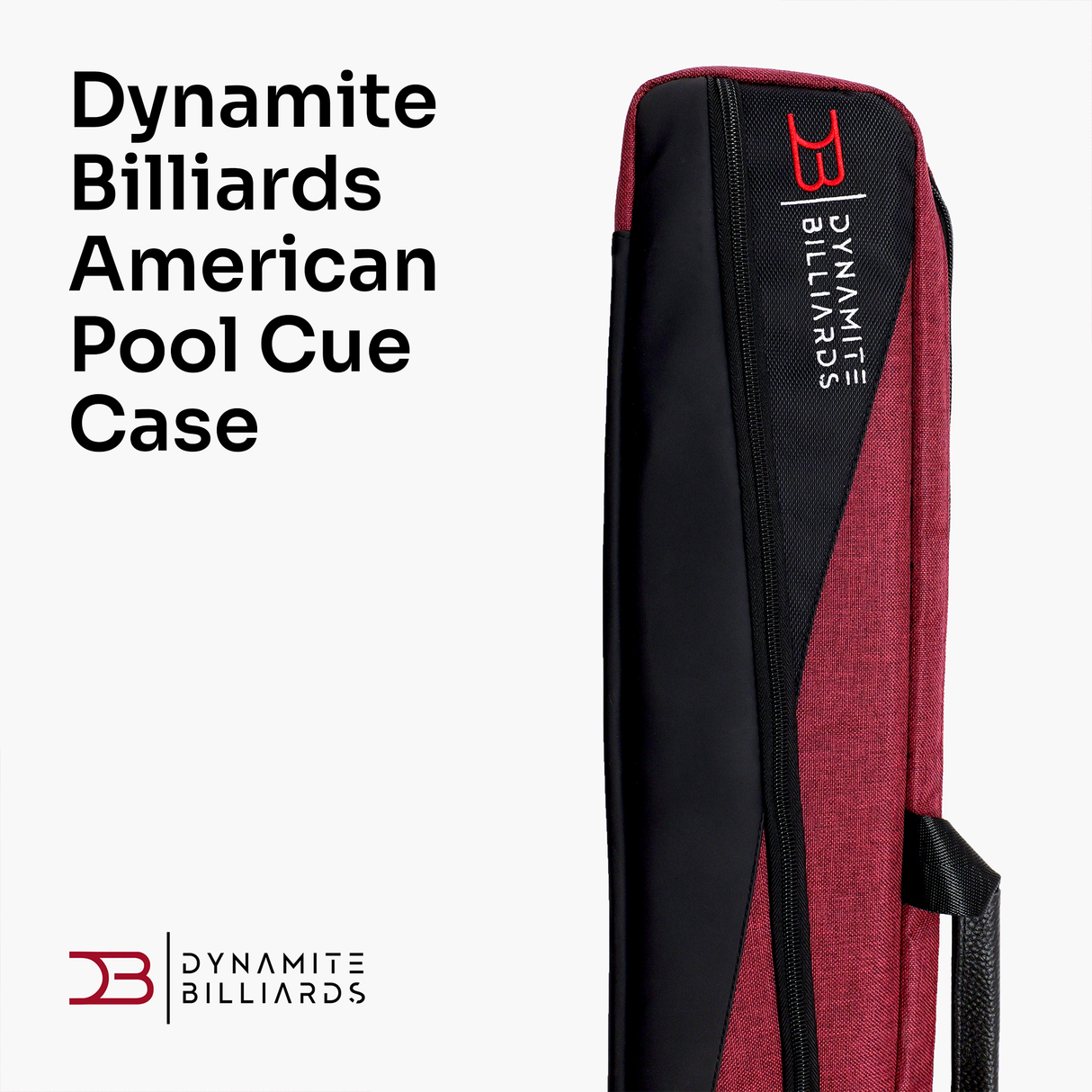 Dynamite Billiards by Darren Appleton 2 Piece American Pool Cue Case Bag with Shoulder Straps – 2 x 4 – Holds 2 Butts and 4 Shafts