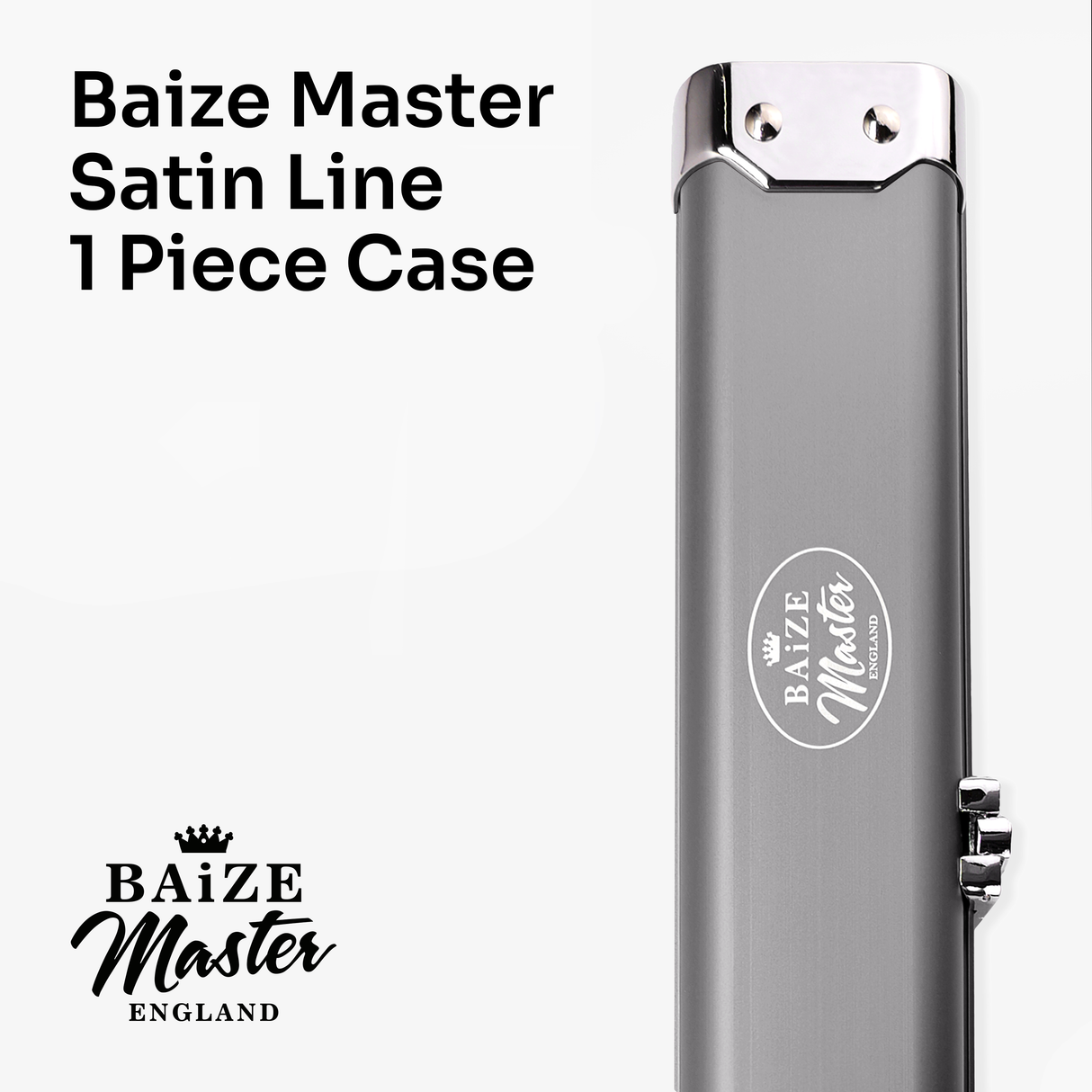Baize Master SATIN LINE One Piece Luxury Snooker Pool Cue Case - Holds 2 Cues