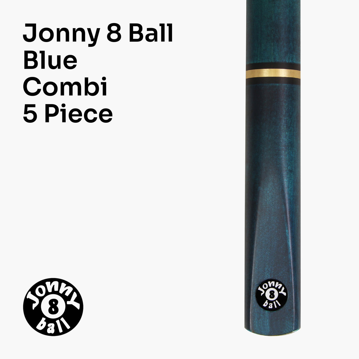 Jonny 8 Ball COMBI Length Adjustable 5 Piece Ash Snooker Pool Cue – 9mm Tip