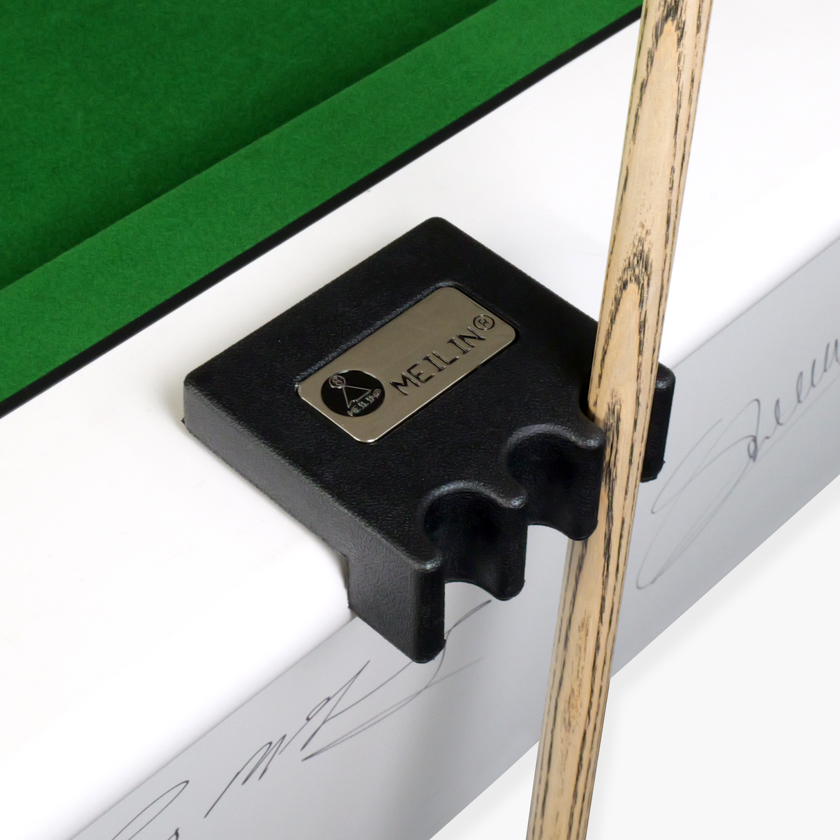 Meilin Weighted Rubber Cue Holder – Attaches to Edge of Table – Holds 3 Snooker or Pool Cues