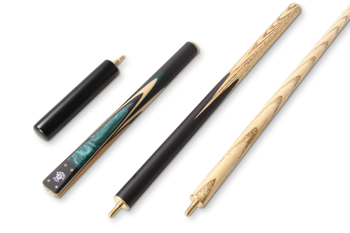 Jonny 8 Ball MARBLE 57 Inch 3 Piece Snooker Pool Cue 9mm Tip - Shorten to 44 Inch