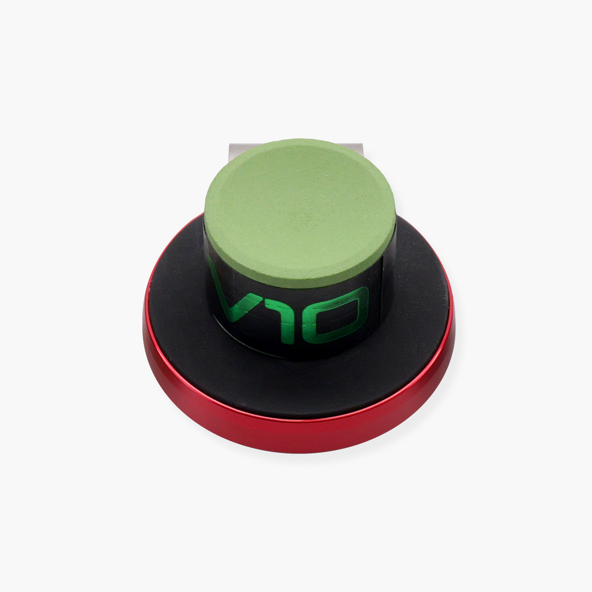 Baize Master Luxury Engraved Metal Magnetic Round Snooker and Pool Chalk Holder Cue + Case