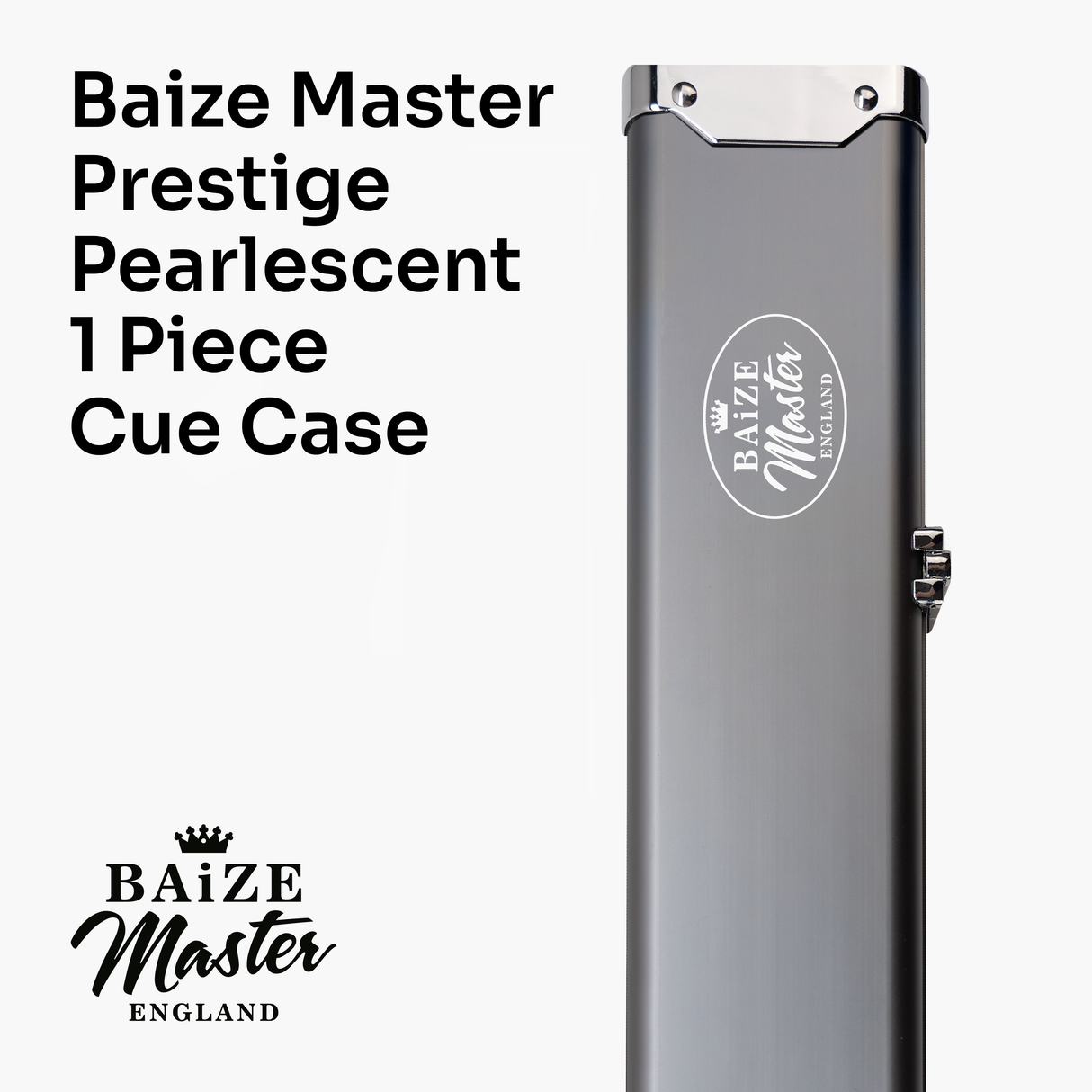 Baize Master SATIN LINE One Piece Luxury Snooker Pool Cue Case - Holds 3 Cues