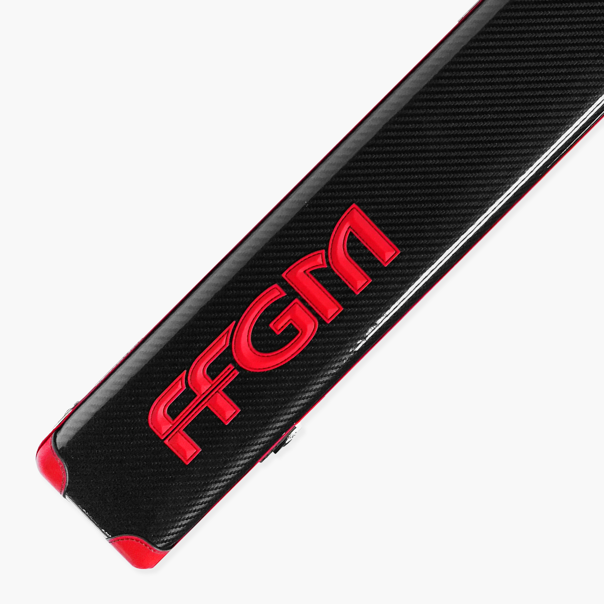 FFGM The Rocket Ronnie O'Sullivan 1 Piece 3 Slot Ultra Luxury Black and Red Snooker and Pool Cue Case - Holds 3 x One Piece Cues