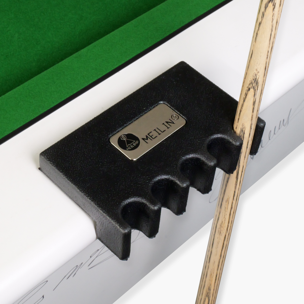 Meilin Weighted Rubber Cue Holder – Attaches to Edge of Table – Holds 5 Snooker or Pool Cues