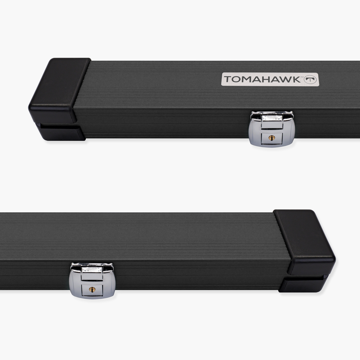 Tomahawk Eco One Piece Aluminium Lockable Snooker and Pool Cue Case – Holds 2x One Piece Cues Tomahawk