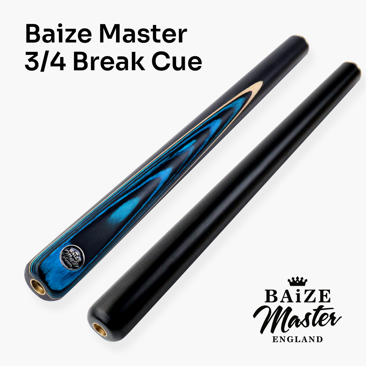Baize Master Blue Crusher 57 Inch ¾ Joint English Pool Break Cue - 11mm Tip – For Breaking Only