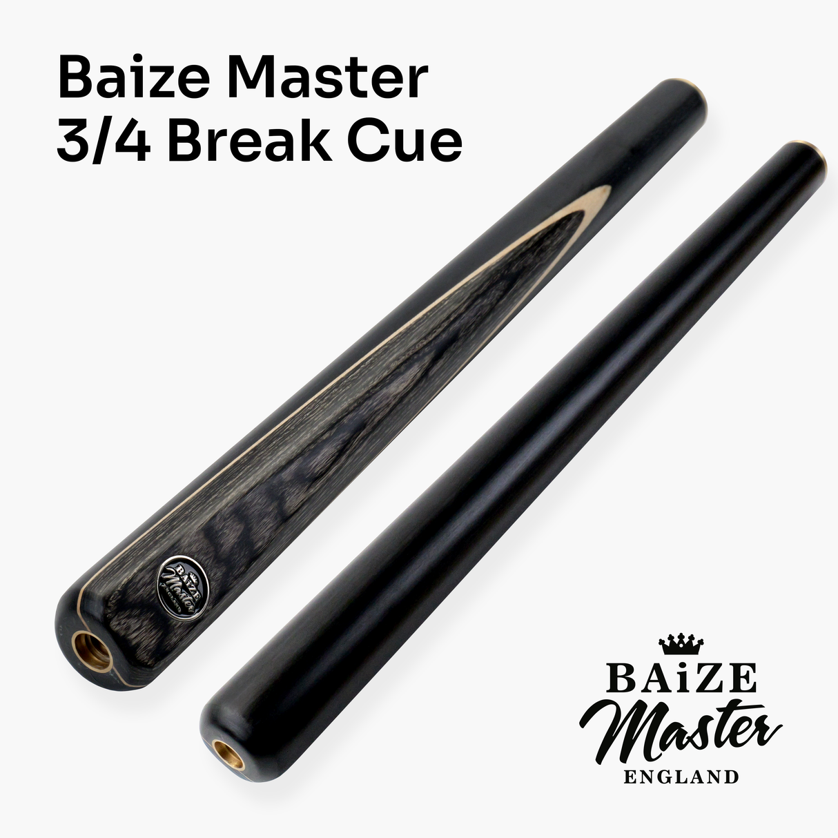 Baize Master Grey Crusher 57 Inch ¾ Joint English Pool Break Cue - 11mm Tip – For Breaking Only