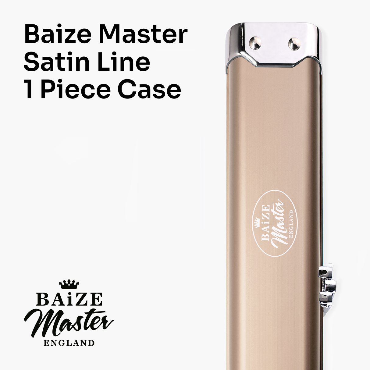 Baize Master SATIN LINE One Piece Luxury Snooker Pool Cue Case - Holds 2 Cues