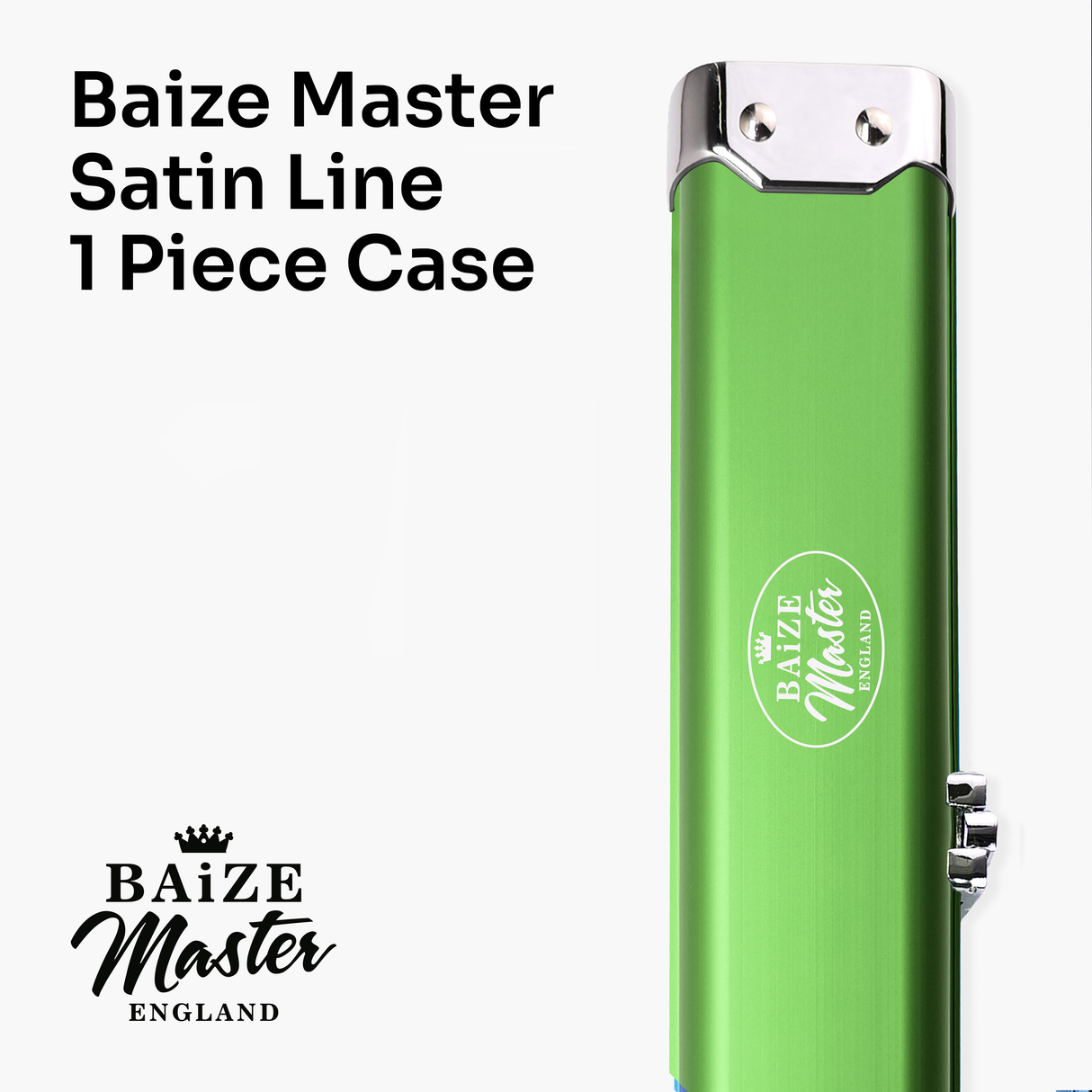 Baize Master SATIN LINE One Piece Luxury Snooker Pool Cue Case - Holds 2 Cues