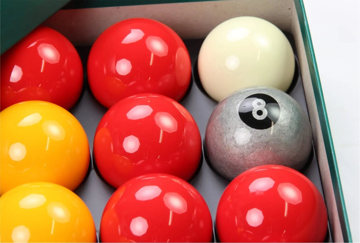 EXCLUSIVE! Aramith Premier SILVER 8 BALL Edition RED & YELLOW Pool Balls Aramith