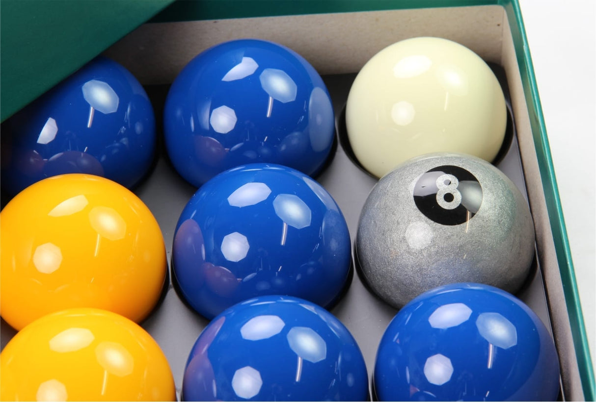 EXCLUSIVE! Aramith Premier SILVER 8 BALL Edition BLUE & YELLOW Pool Balls