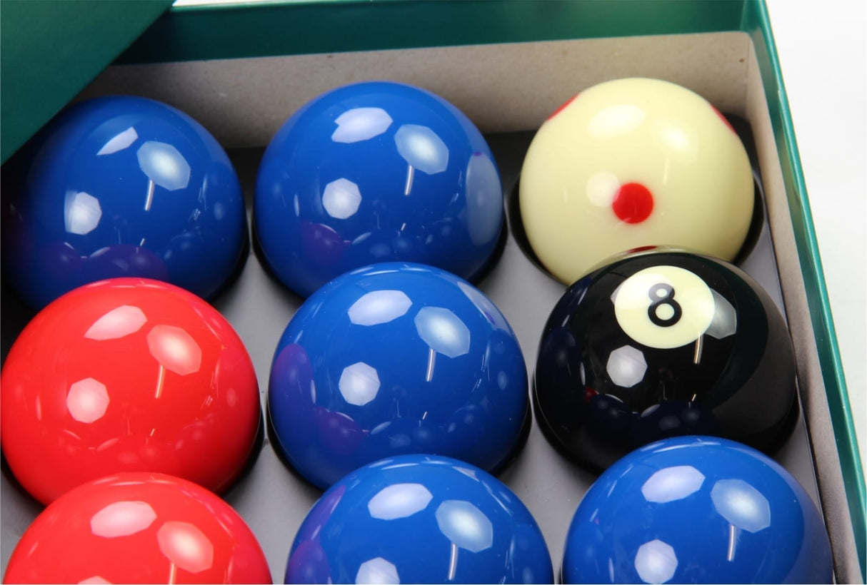 Aramith LEAGUE Edition RED & BLUE Pool Balls - PRO CUP Spotted Cue Ball