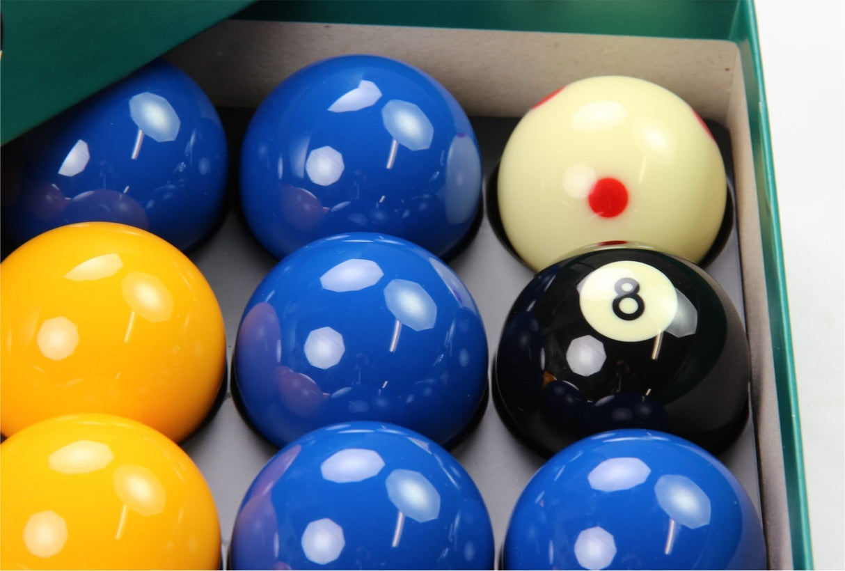 Aramith LEAGUE Edition YELLOW & BLUE Pool Balls - PRO CUP Spotted Cue Ball