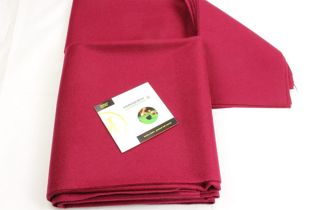 Hainsworth CLUB 6ft UK POOL Bed & Cushion Set - MAROON / BURGUNDY