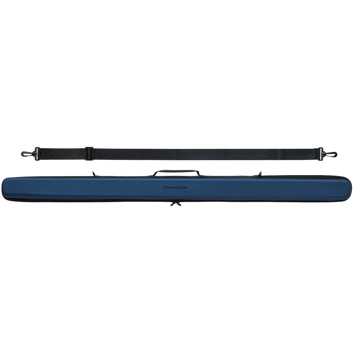 PowerGlide Svartur Black 3/4 Tubular Snooker Pool Cue Case - Max Shaft Length 111cm