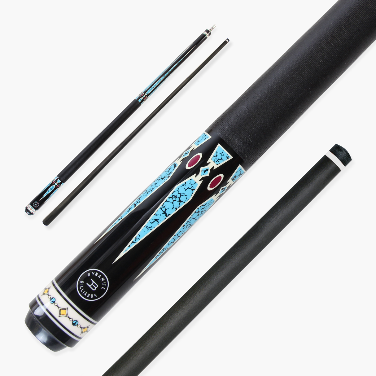 Dynamite Billiards DB3 Nitro Carbon Fiber American Pool Cue – 11.9mm HOW Black Tip – Designed by Darren Appleton