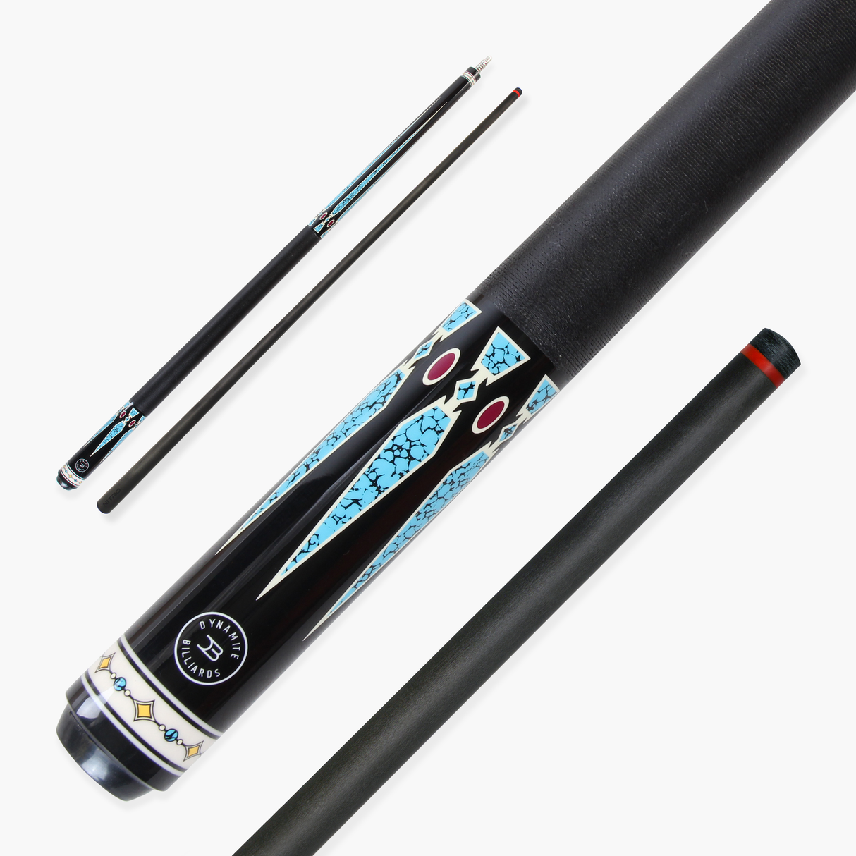Dynamite Billiards DB3 Nitro Carbon Fiber American Pool Cue – 11.9mm HOW Black Tip – Designed by Darren Appleton