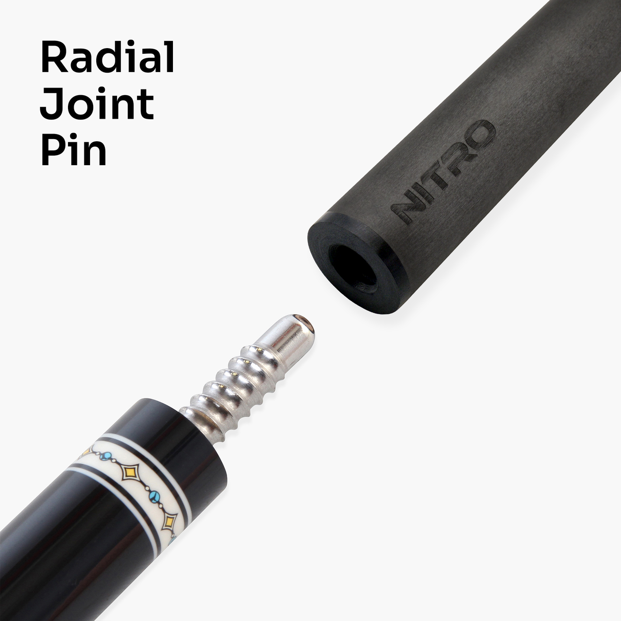 Dynamite Billiards DB3 Nitro Carbon Fiber American Pool Cue – 11.9mm HOW Black Tip – Designed by Darren Appleton