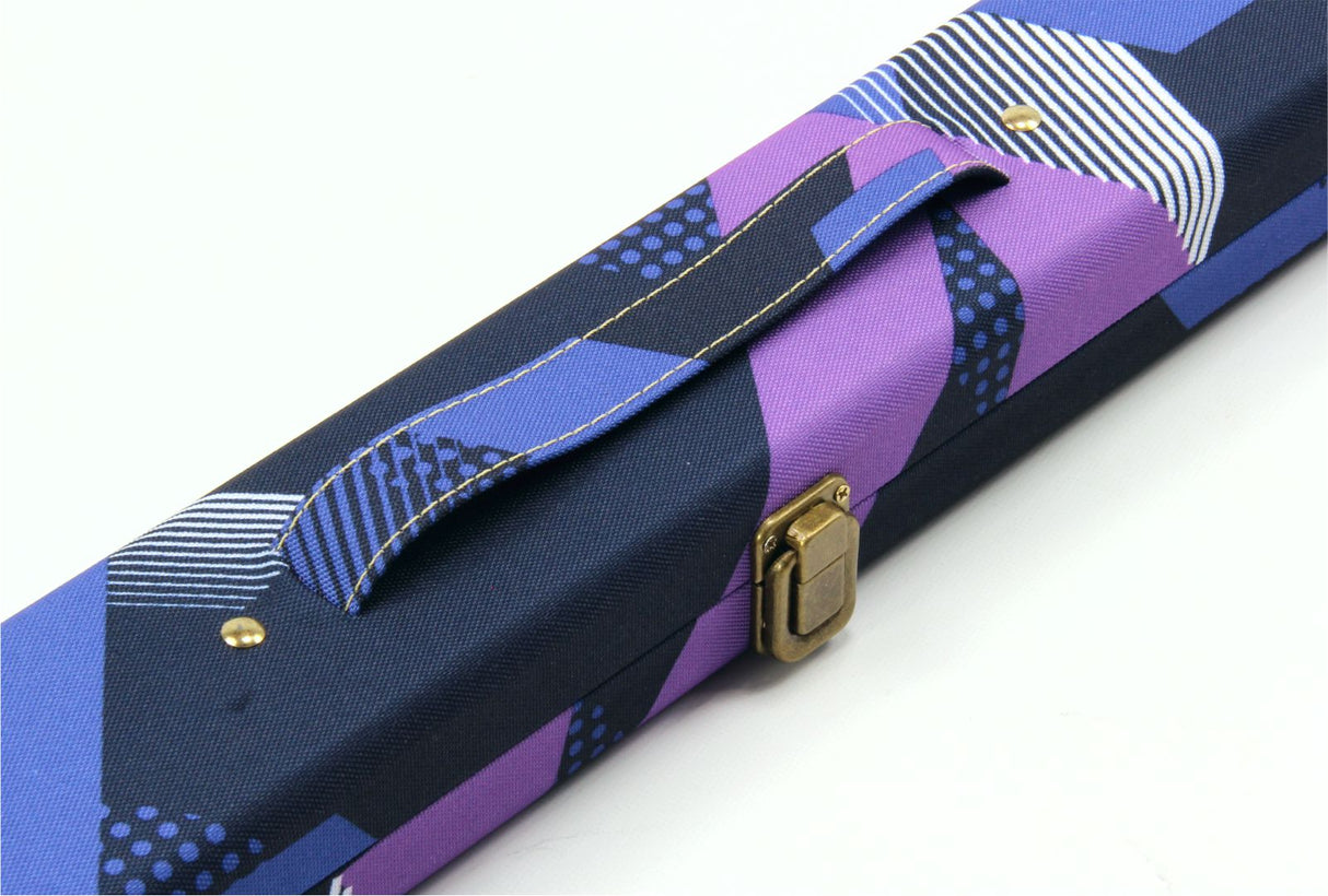 Tomahawk ABS ¾ 80s Blue and Black Deluxe Snooker Cue Case – Tough Plastic End Cue & Case