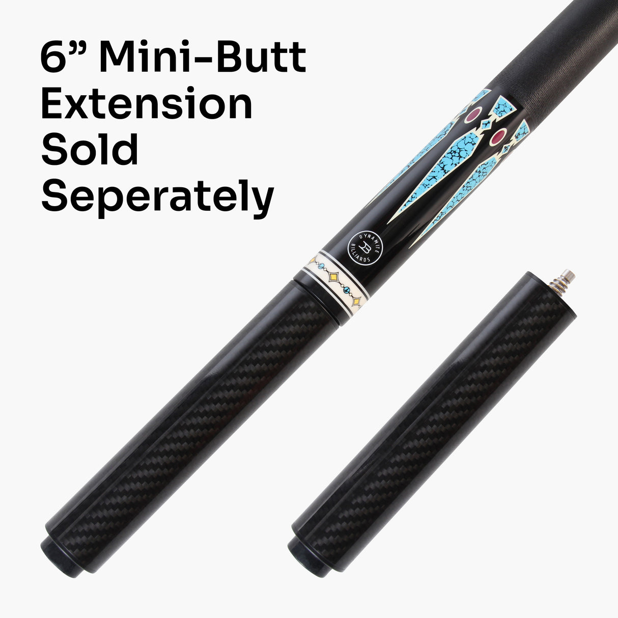 Dynamite Billiards DB3 Nitro Carbon Fiber American Pool Cue – 11.9mm HOW Black Tip – Designed by Darren Appleton