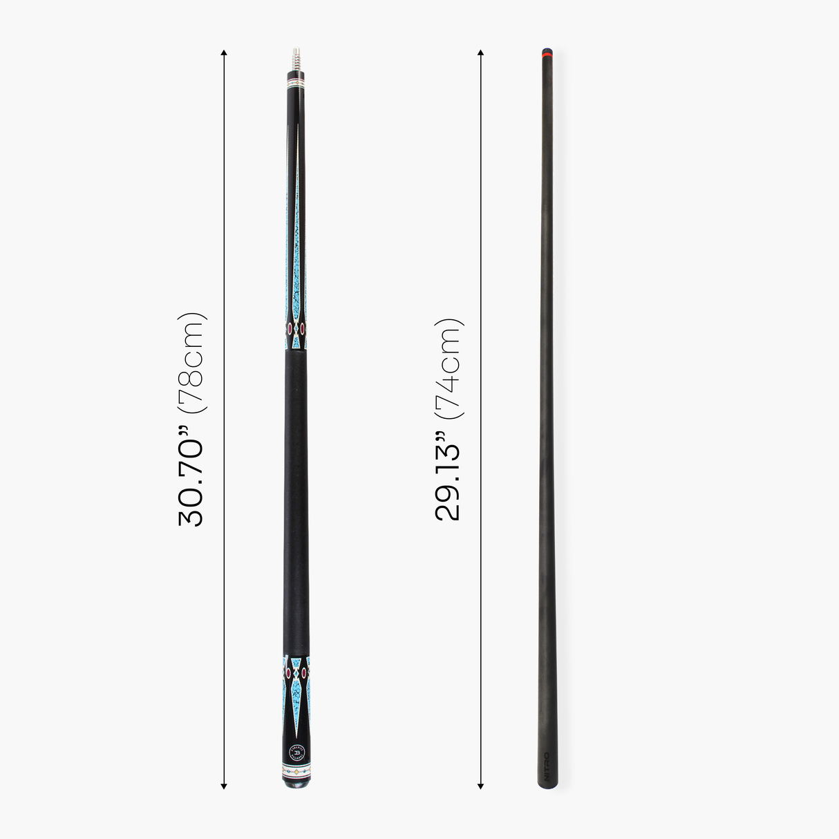 Dynamite Billiards DB3 Nitro Carbon Fiber American Pool Cue – 12.5mm HOW Black Tip – Designed by Darren Appleton