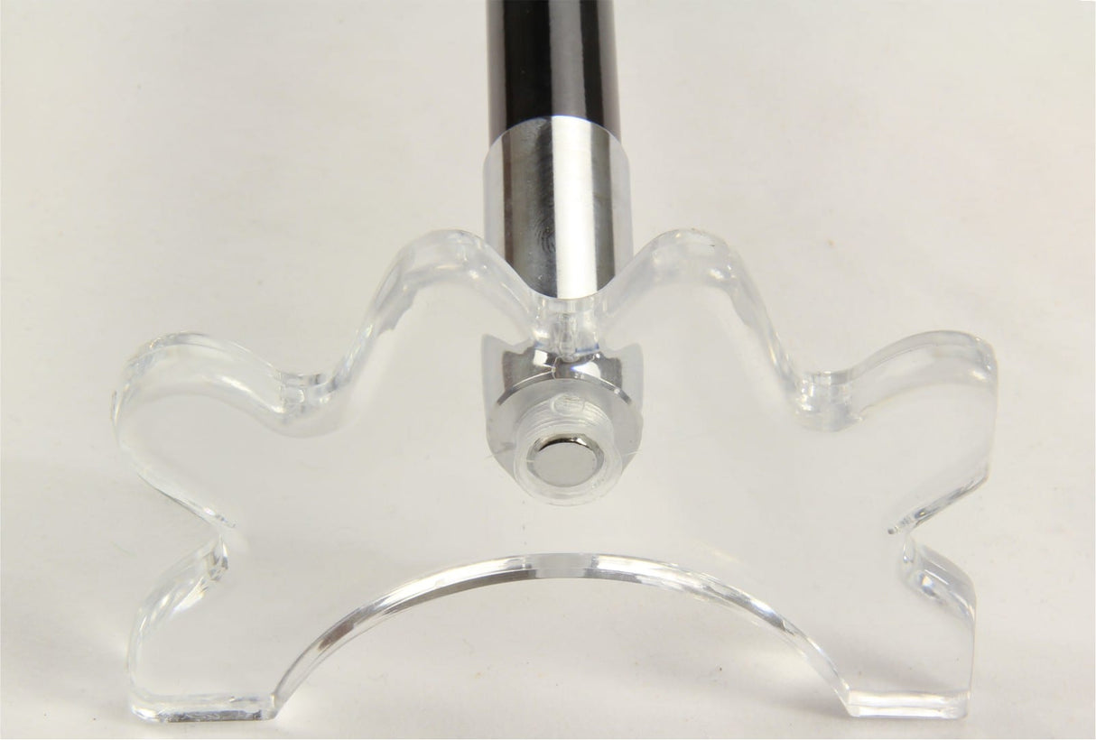 57 Inch Jonny 8 Ball Black Carbon 2pc SLIM LINE Snooker CUE REST and CLEAR Rest Head - Transportable