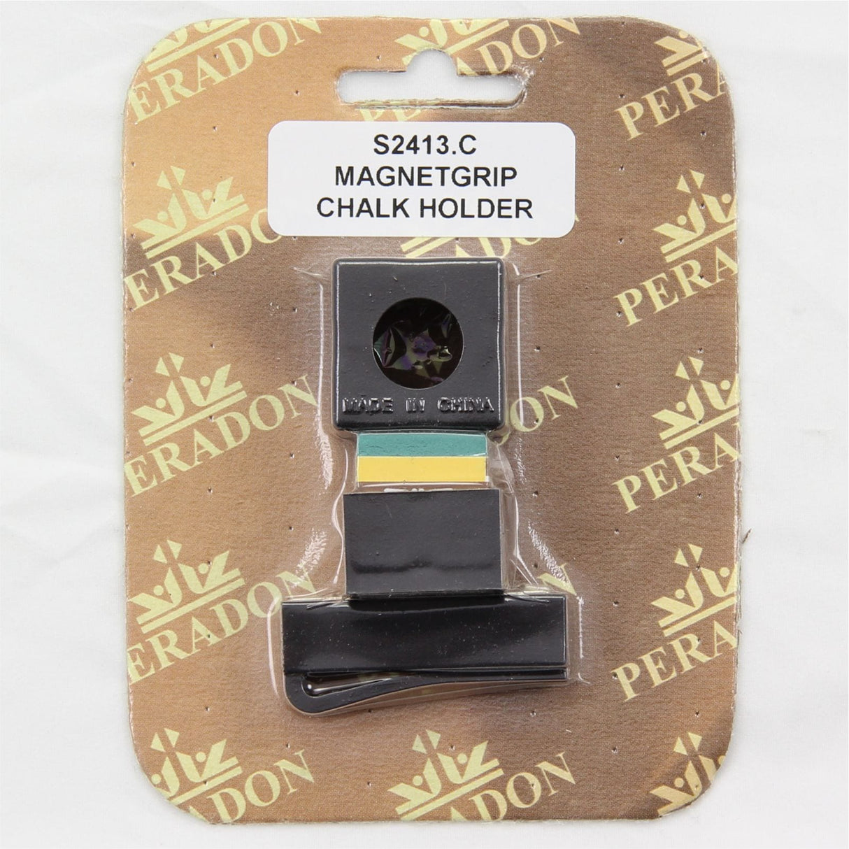 Peradon PLASTIC Magnetic Snooker Pool Chalk Holder + Triangle Chalk