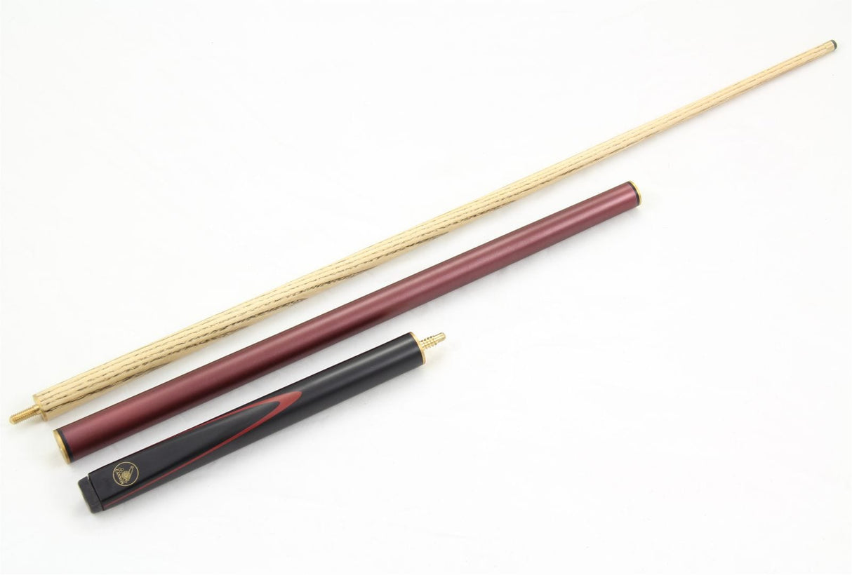 Cannon RED & BLACK VIPER 3 Piece 57 Inch Snooker Pool Cue by Peradon - 9mm Tip