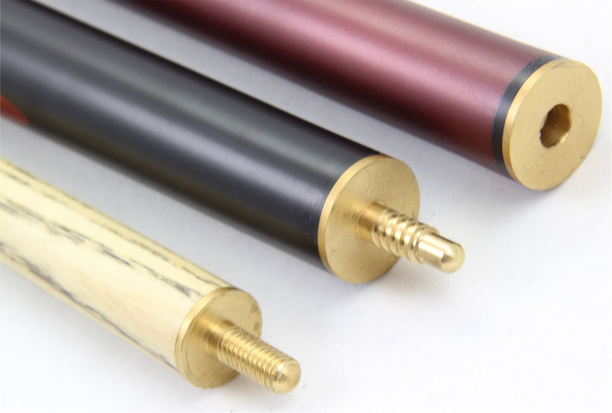 Cannon RED & BLACK VIPER 3 Piece 57 Inch Snooker Pool Cue by Peradon - 9mm Tip