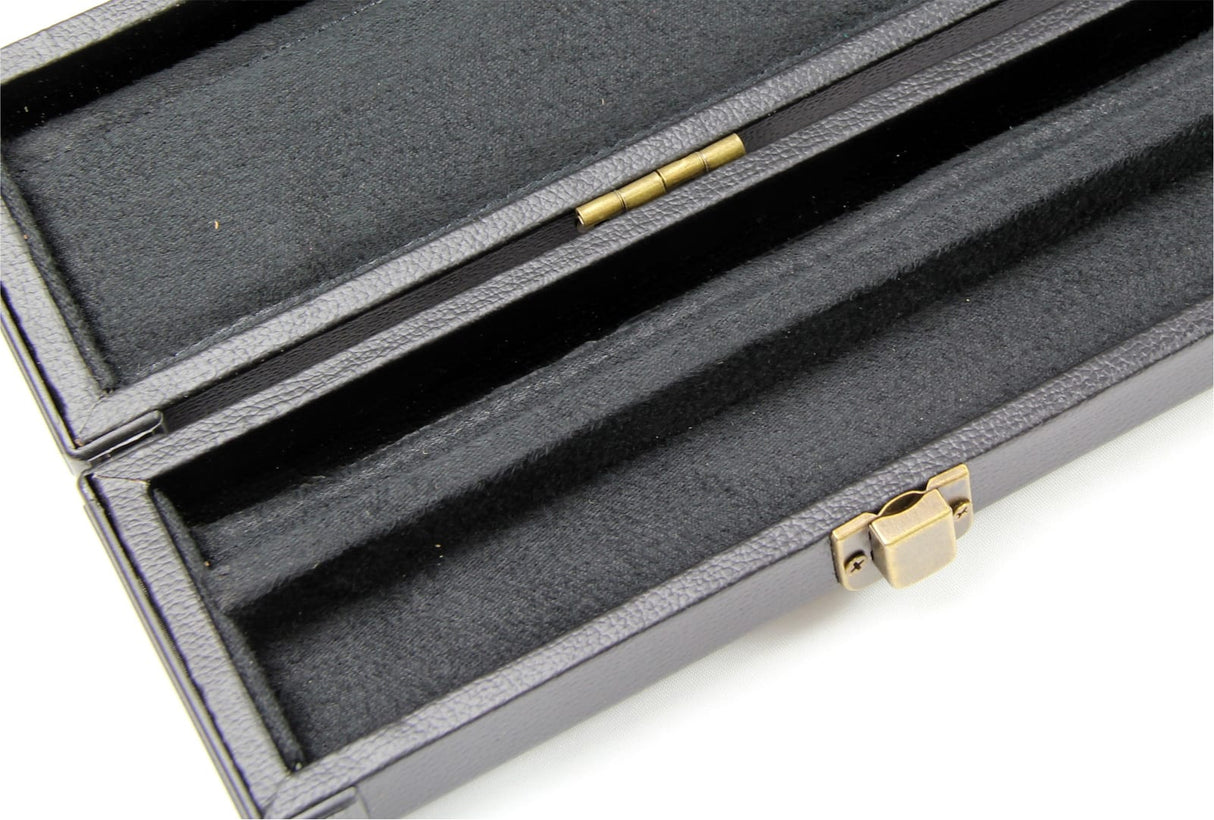 1 Piece PLAIN BLACK Tough Plastic Ends Snooker Cue Case – Holds 2 Cues