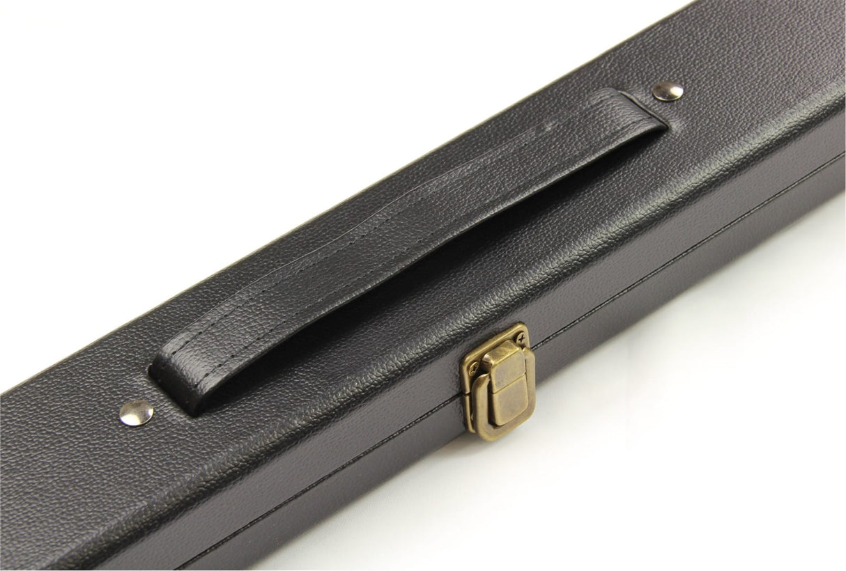 1 Piece PLAIN BLACK Tough Plastic Ends Snooker Cue Case – Holds 2 Cues