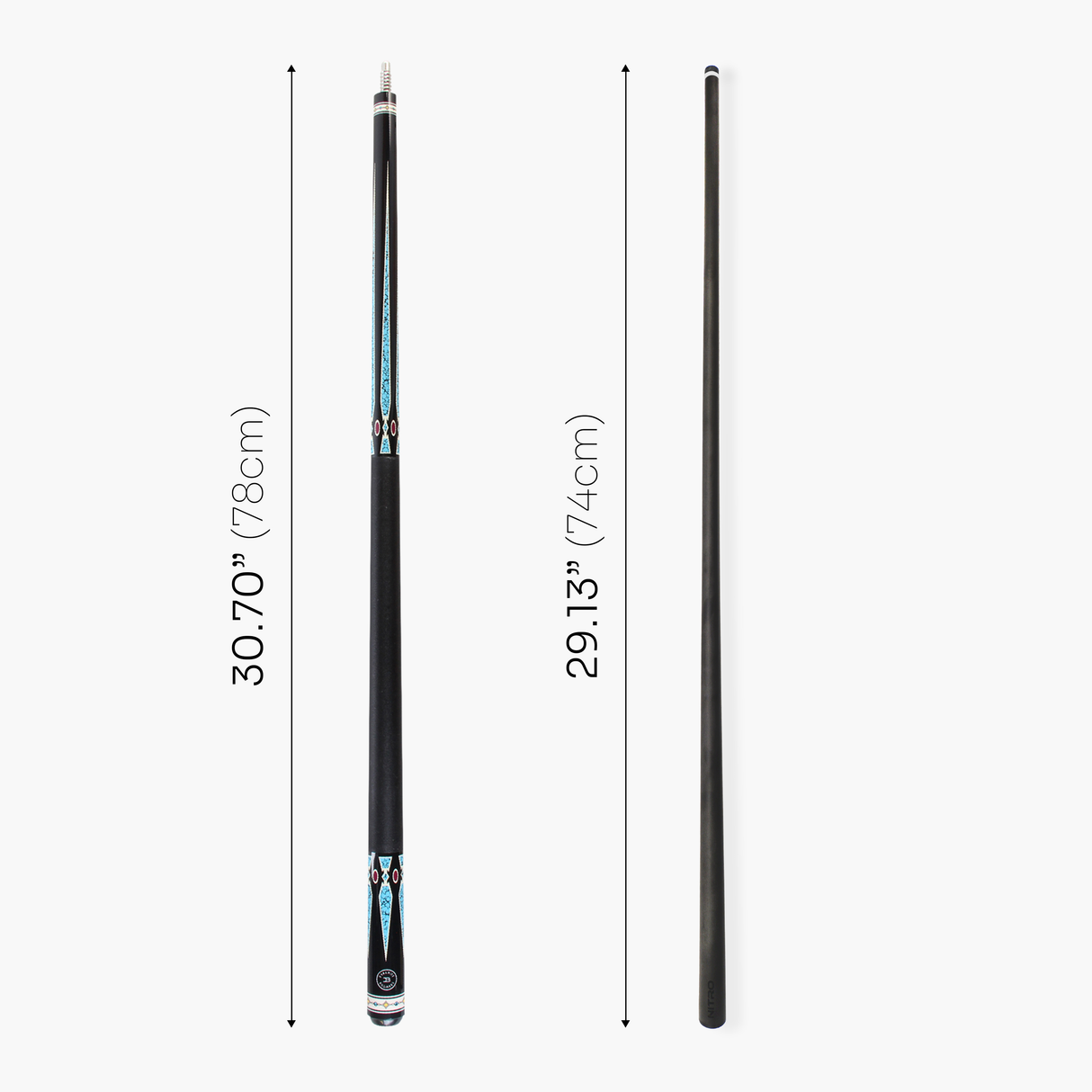 Dynamite Billiards DB3 Nitro Carbon Fiber American Pool Cue – 11.9mm HOW Black Tip – Designed by Darren Appleton