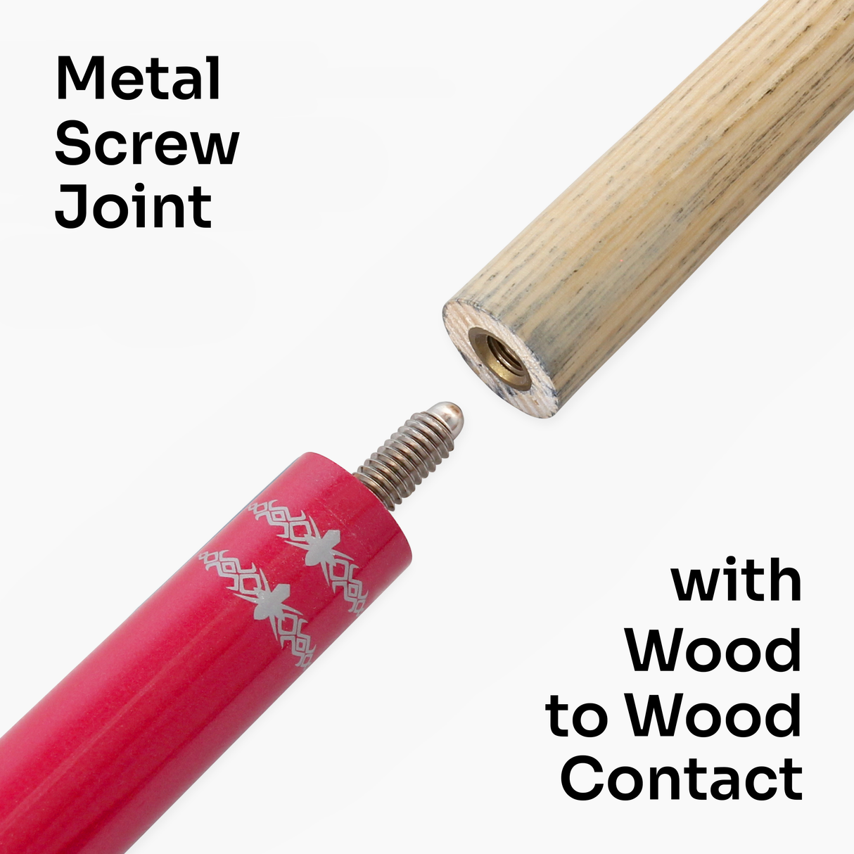 Jonny 8 Ball SCORPION 57 Inch 2 Piece Ash Snooker Pool Cue 9mm Tip