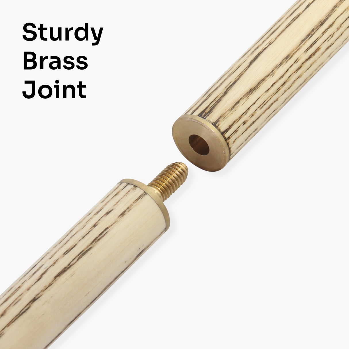 Jonny 8 Ball 57 Inch 3 Piece Length Adjustable Cue 9mm Tip - Shorten to 44 Inch + Black Reinforced Hard Case