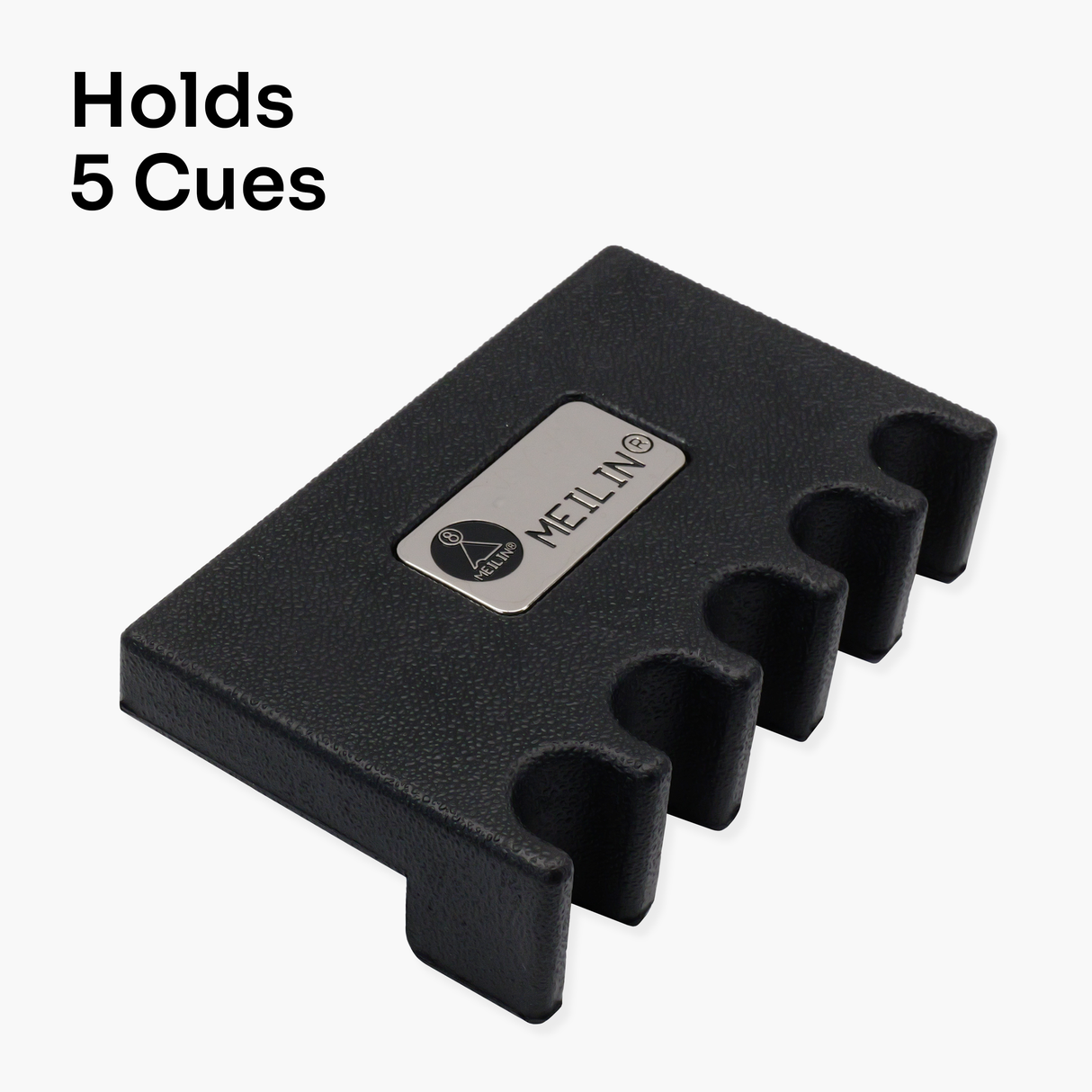Meilin Weighted Rubber Cue Holder – Attaches to Edge of Table – Holds 5 Snooker or Pool Cues