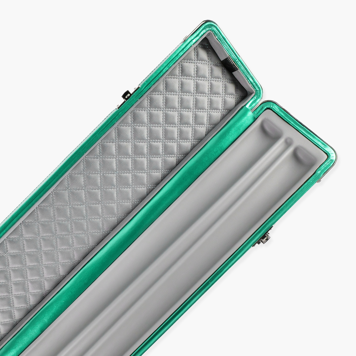 FFGM The Rocket Ronnie O'Sullivan 1 Piece 3 Slot Ultra Luxury Black and Green Snooker and Pool Cue Case - Holds 3 x One Piece Cues