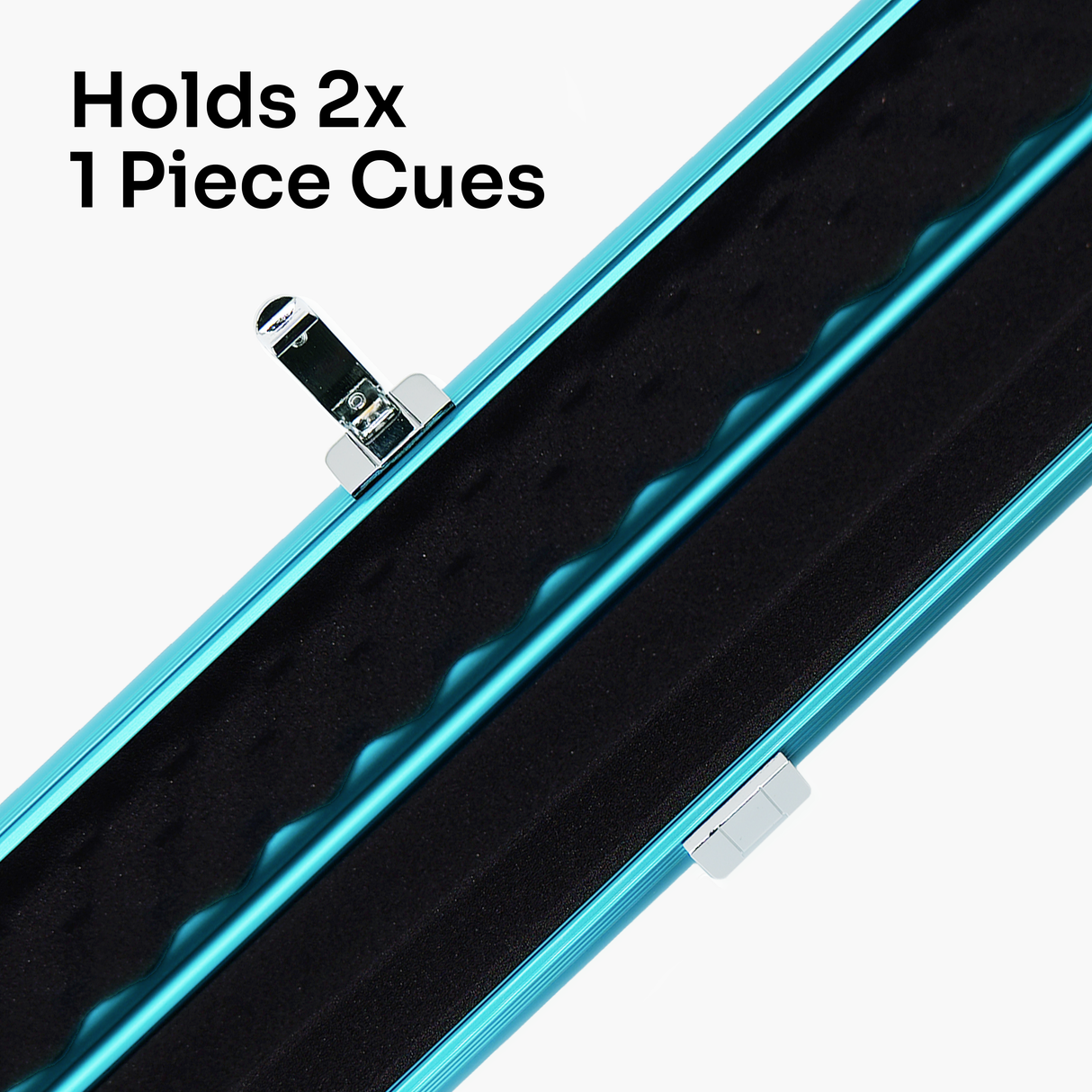 Baize Master SATIN LINE One Piece Luxury Snooker Pool Cue Case - Holds 2 Cues