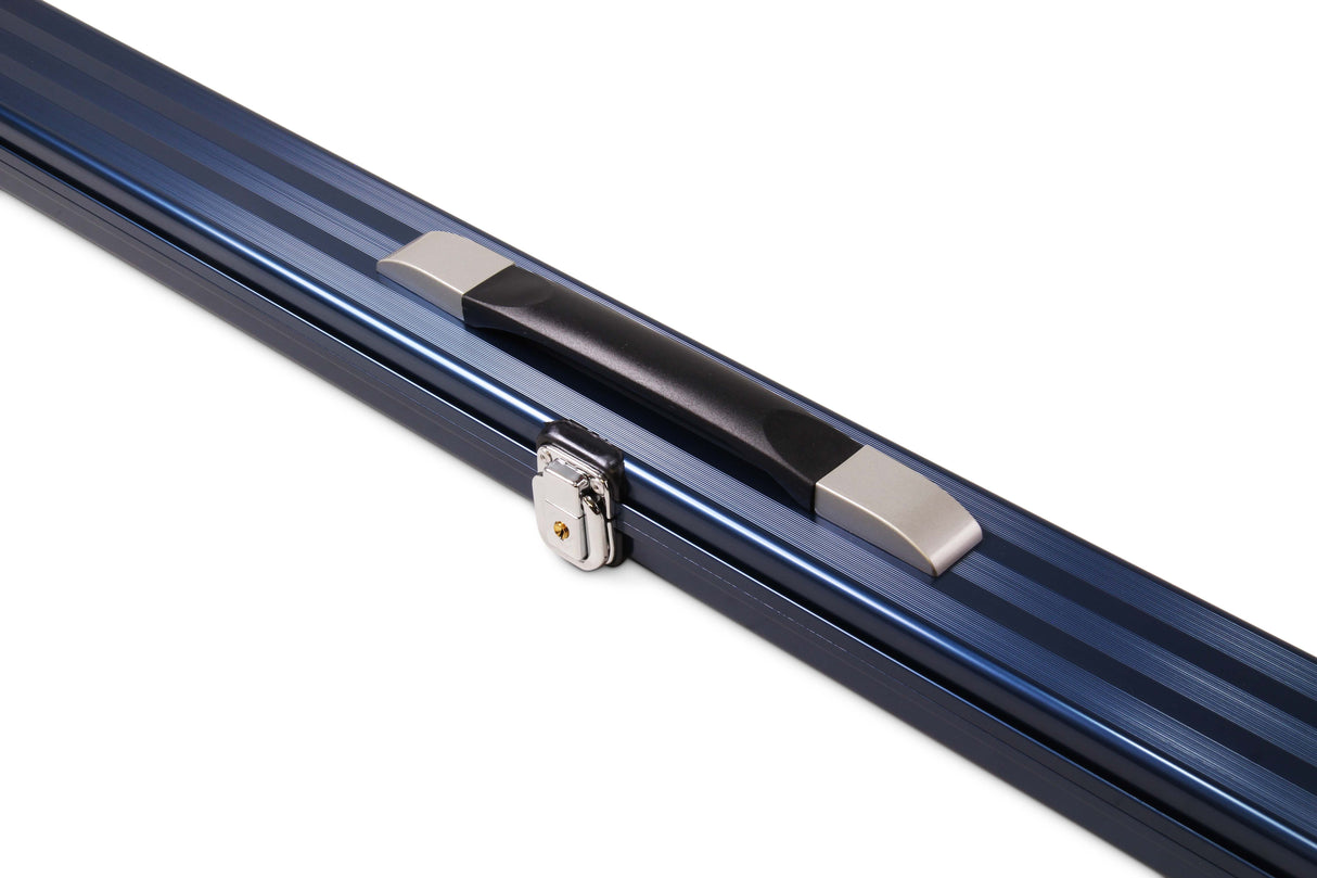 1 Piece Wide Aluminium LOCKABLE LUXURY Snooker Pool Cue Case - Holds 2 Cues