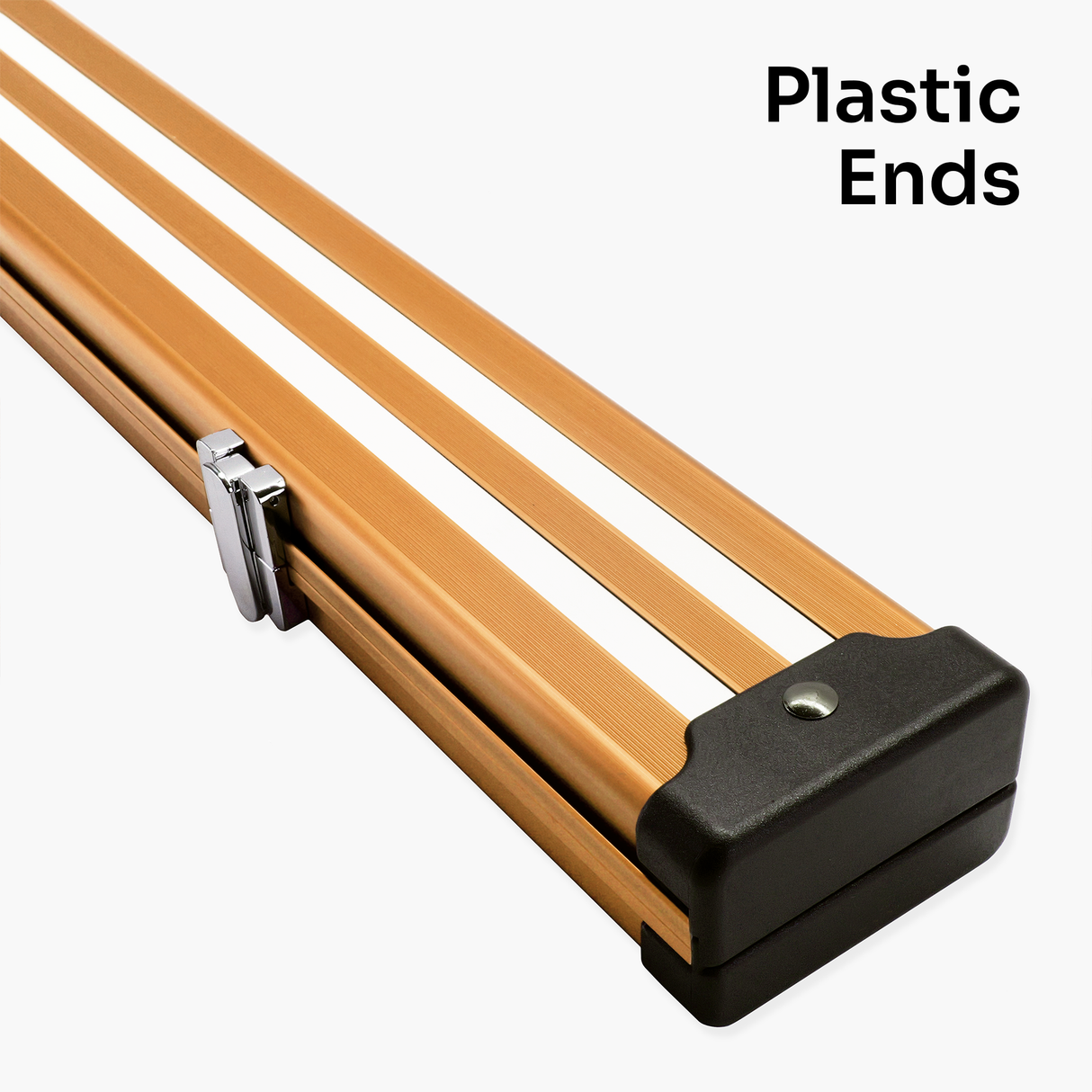 Silver Stripe Pro Aluminium Premium 3/4 Snooker and Pool Cue Case - Holds 1 x 3/4 Joint Cue + Extensions