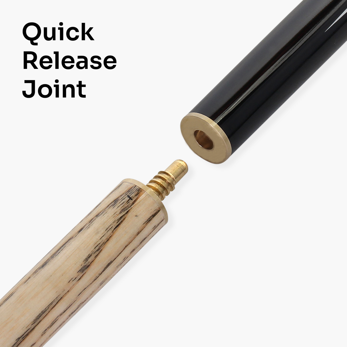 Jonny 8 Ball TRIDENT 57 Inch 2 Piece Centre Joint Ash Snooker Pool Cue with 9.5mm Tip