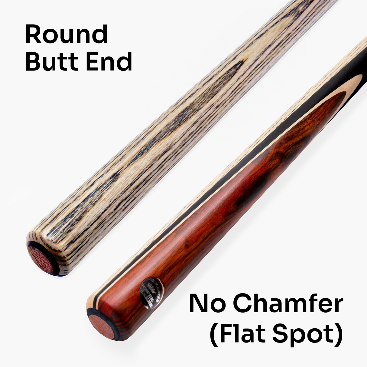 Baize Master Power Breaker Rosewood 57 Inch 1 Piece English Pool Break Cue with Ash Shaft and Ebony Butt - 10.2mm Phenolic Tip and Round Butt End – For Breaking Only