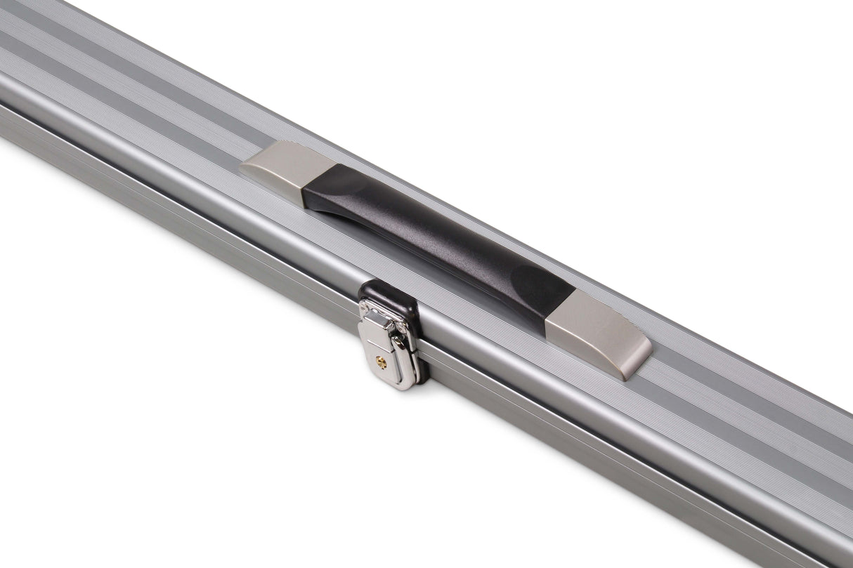 1 Piece Wide Aluminium LOCKABLE LUXURY Snooker Pool Cue Case - Holds 2 Cues