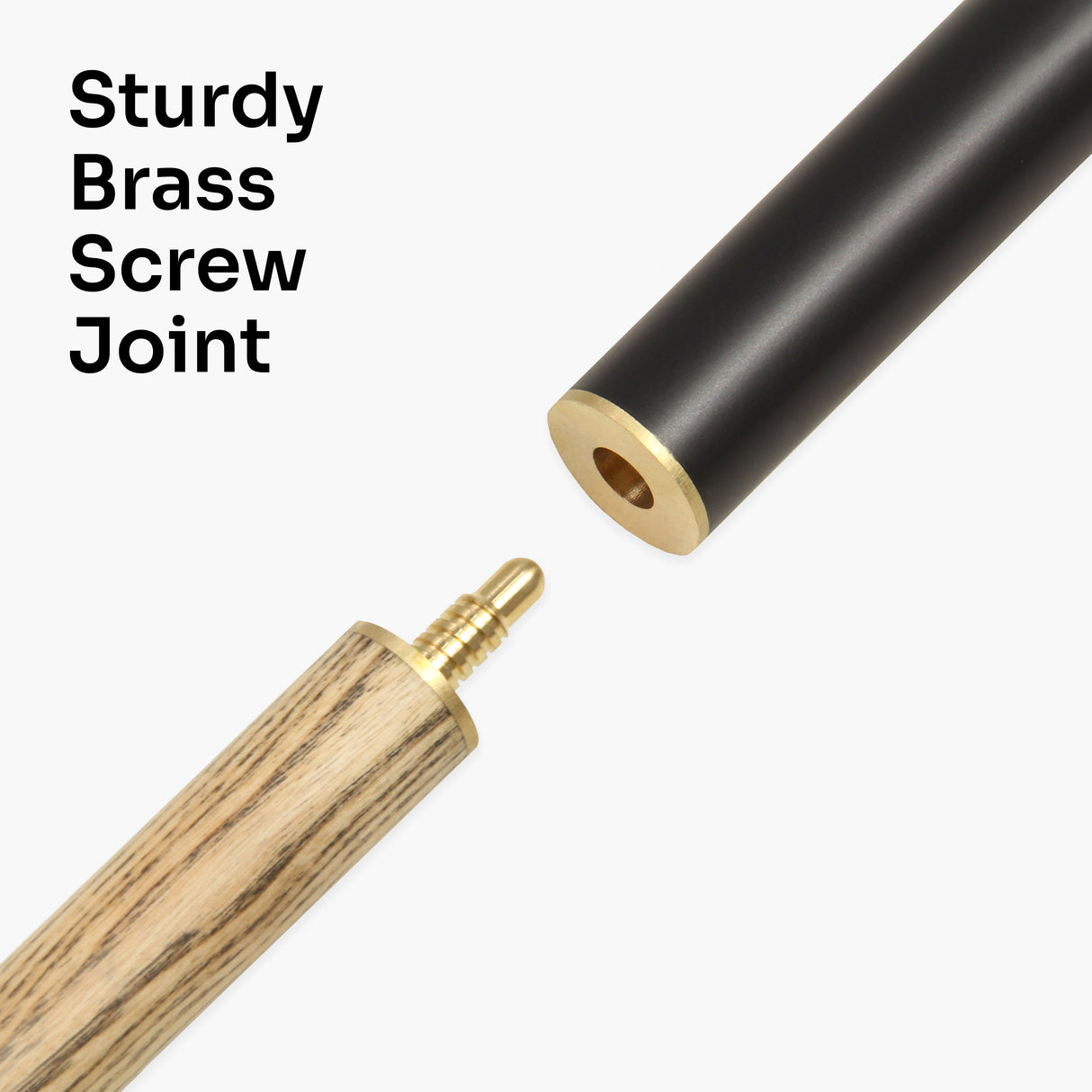 Jonny 8 Ball COMBI Length Adjustable 5 Piece Ash Snooker Pool Cue – 9mm Tip