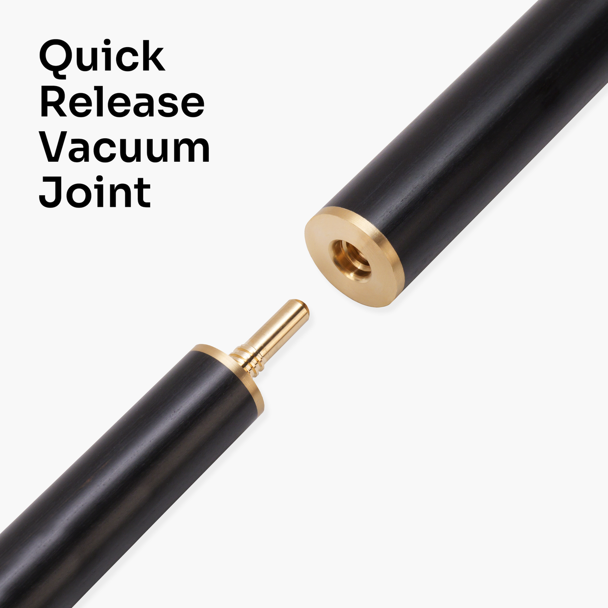 Baize Master Gold Series White Ascot 3/4 Joint Hand Spliced English Pool Cue with 8.5mm Tip