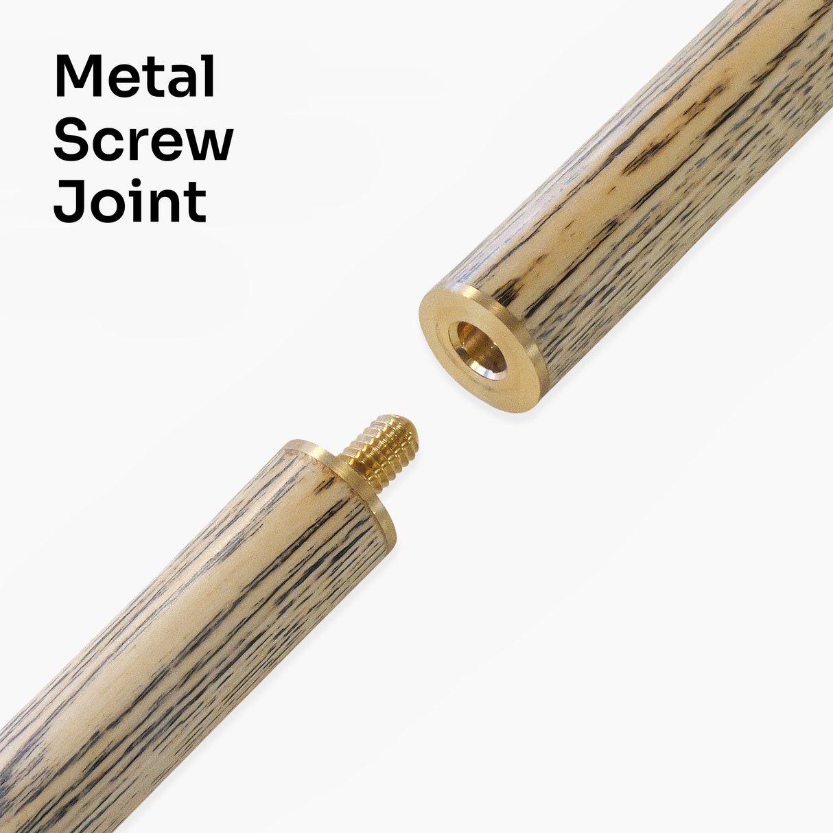 PRO147 FALCON 2 Piece Centre Joint Traditional Matching Ash Snooker Pool Cue with Machine Spliced Butt and 9.5mm Tip