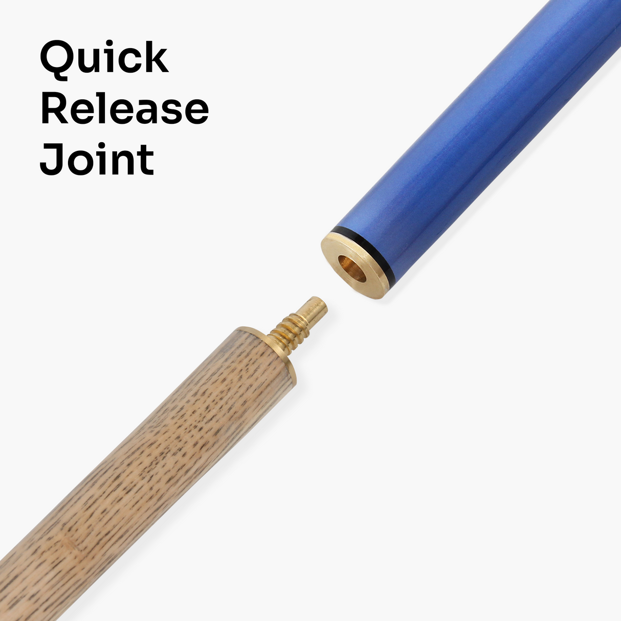 Jonny 8 Ball 57 Inch JET 2 Piece Ash Snooker Pool Cue - 9.5mm Tip