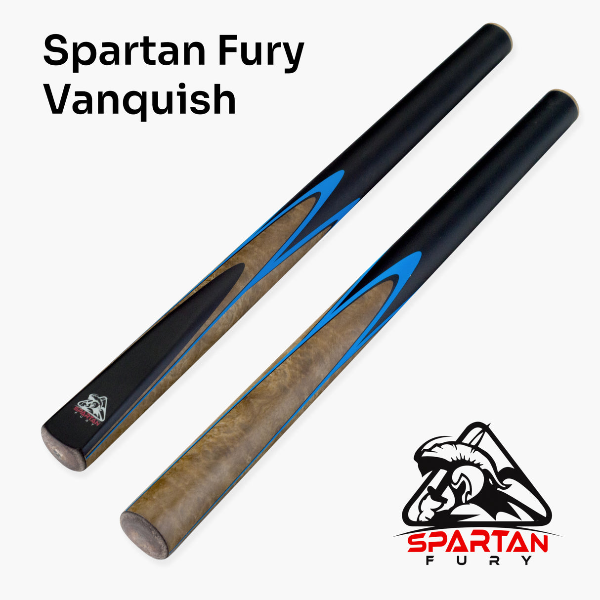 Spartan Fury VANQUISH 3/4 Joint Snooker Pool Cue and Soft Case Set 9.5mm Tip