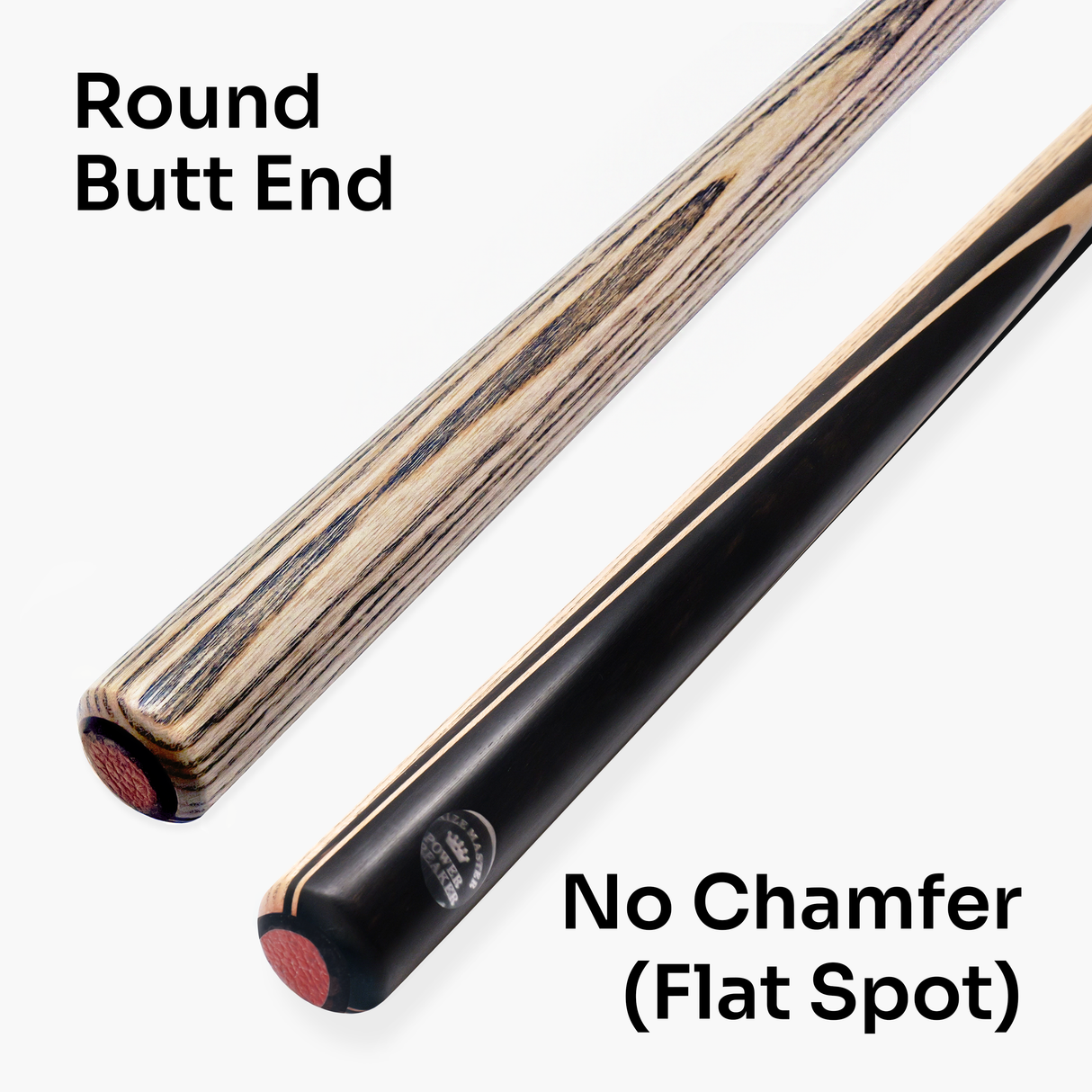 Baize Master Power Breaker Ebony 57 Inch 1 Piece English Pool Break Cue with Ash Shaft and Ebony Butt - 10.2mm Phenolic Tip and Round Butt End – For Breaking Only