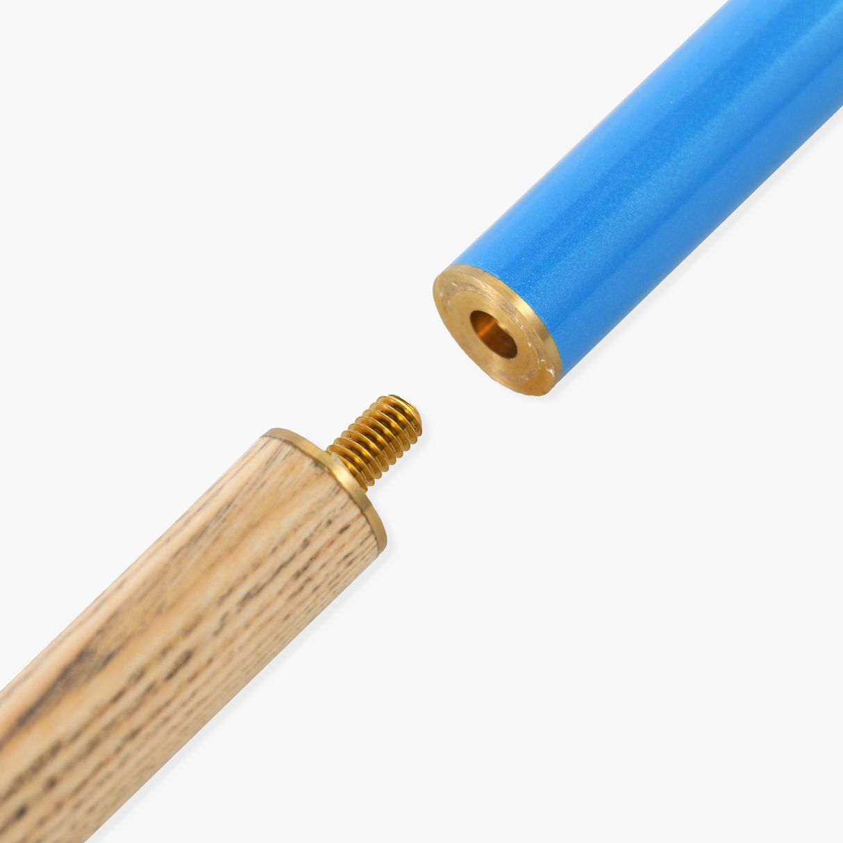 PRO147 SKY BLUE Butt 57 Inch 2 Piece Snooker Pool Cue and Case Set with 9.5mm Tip